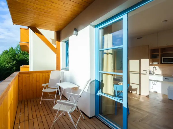 Ubytování - balkon