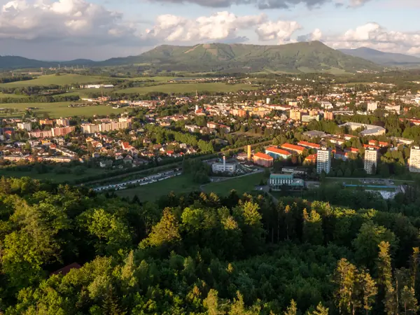 Frenštát pod Radhoštěm z dronu