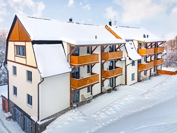 Hotel Edvard v zimě